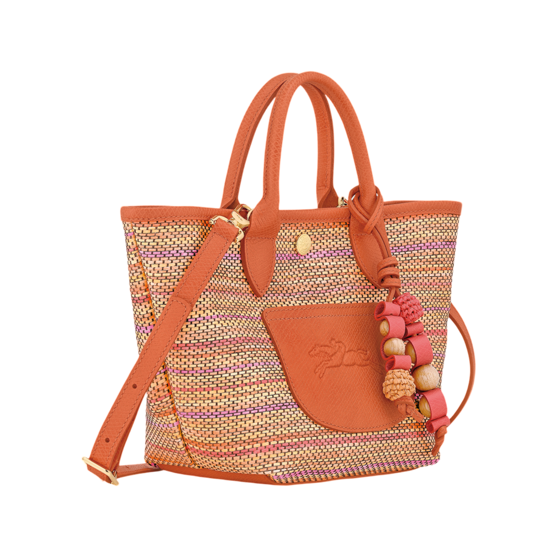 롱샴 르 플리아쥬 컬렉션 베스킷 백 레인보우(Longchamp Le Pliage Collection Basket Bag Rainbow) - 2