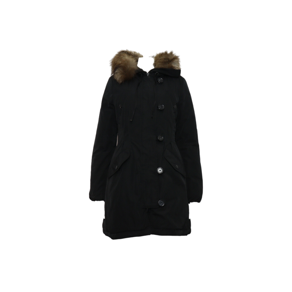 몽클레르 블랙 아레델 후드 퍼 여성 롱 다운 패딩자켓aa60275(Moncler Black Aredhel Hooded Fur Women's Long Down Jacket)