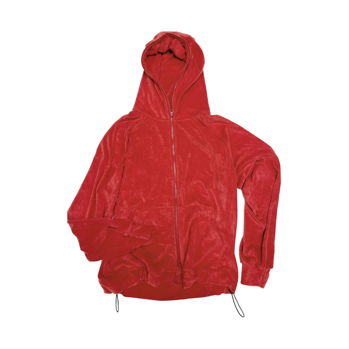 키아세 타월 풀 집업 후드 레드(Kiiace Towel Full-zip Hoodie Red) - 5