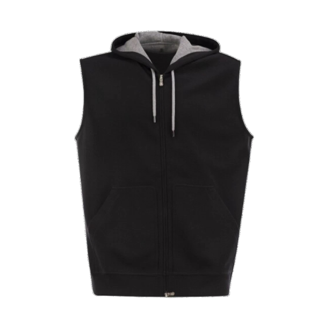 MM8319079G C101 25S [15% 쿠폰] Brunello Cucinelli Cotton Hooded Vest Black