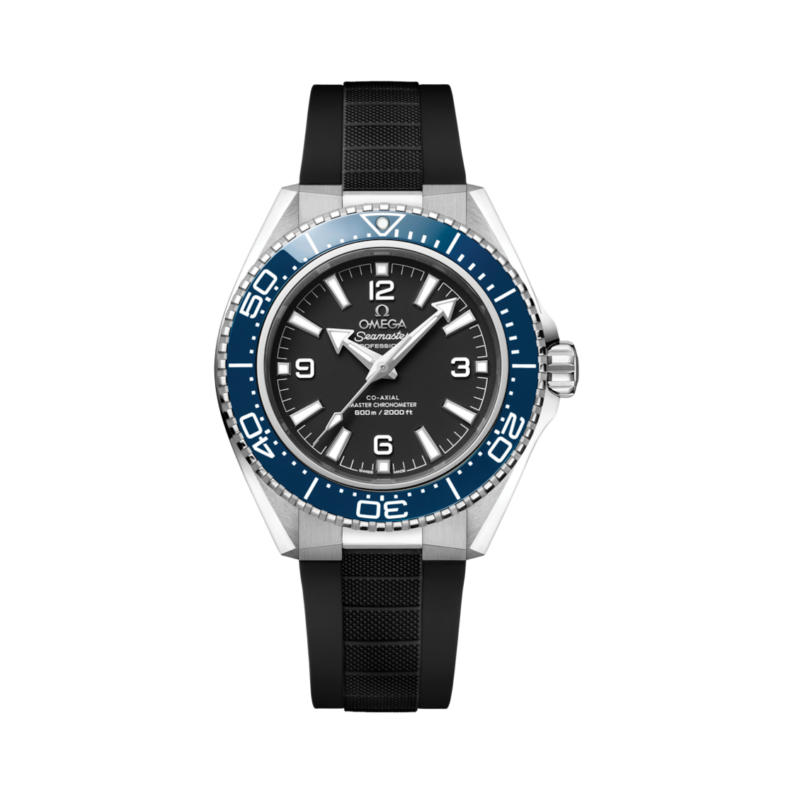 오메가 씨마스터 플래닛 오션 600M 오토매틱 코 액시얼 마스터 크로노미터 42mm 스틸 러버 스트랩 블랙(Omega Seamaster Planet Ocean 600M Automatic Co Axial Master Chronometer 42mm Steel Rubber Strap Black)