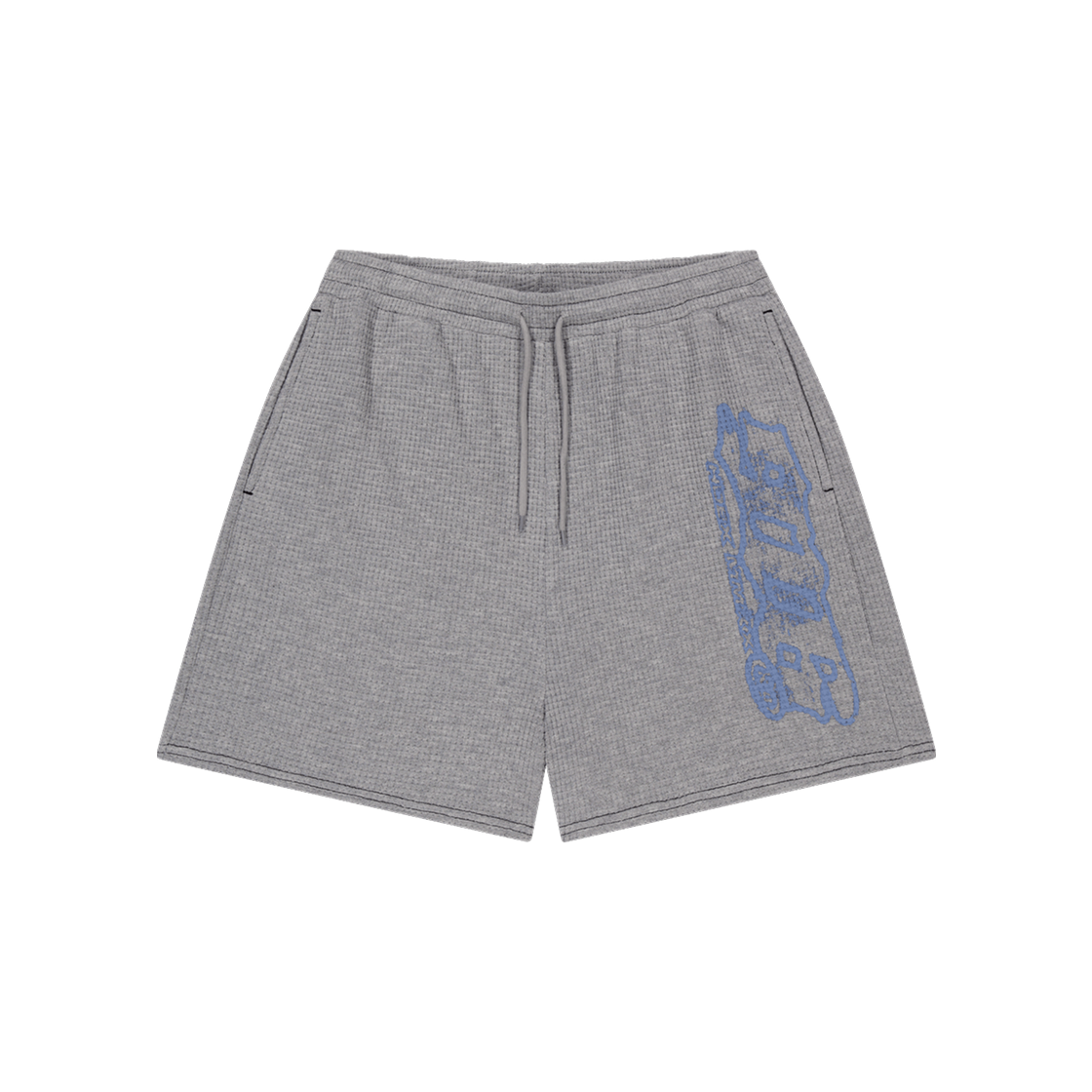 H3AM1MLHP07MGY HDEX Clear 916 Waffle Shorts Melange Gray