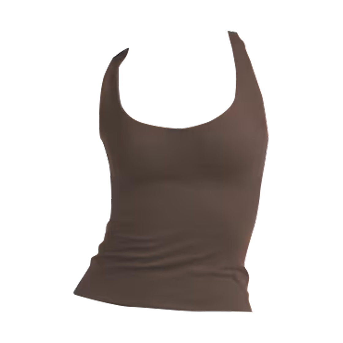 (W) 나이키스킴스 매트 레이서백 탱크탑 NSKM 다크 세피아((W) NikeSKIMS Matte Racerback Tank Top NSKM Dark Sepia)