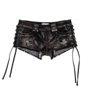 Roughneck Lace-up Side Washed Shorts