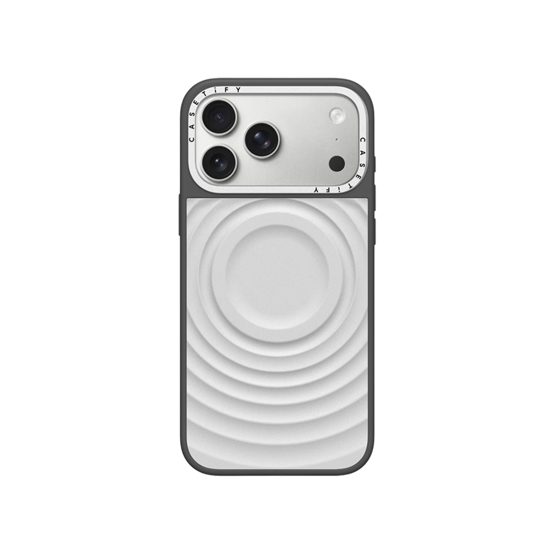 케이스티파이 x 지드래곤 아이폰 알로이 리플 케이스 실버 그레이(Casetify x G-DRAGON iPhone Alloy Ripple Case Silver Grey) - 1