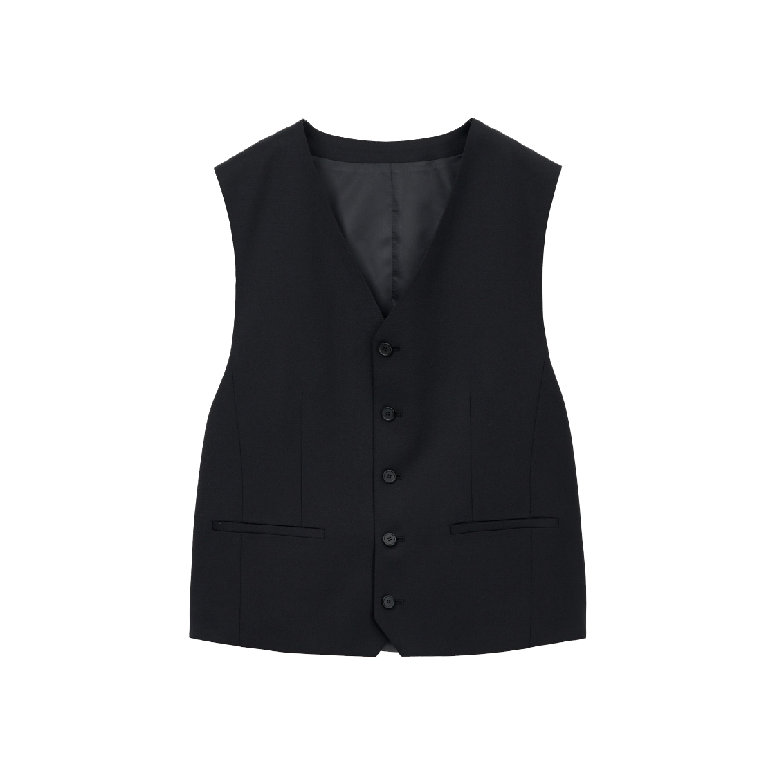 티엔지티 클래식 울 수트 베스트 블랙(TNGT Classic Wool Suit Vest Black)