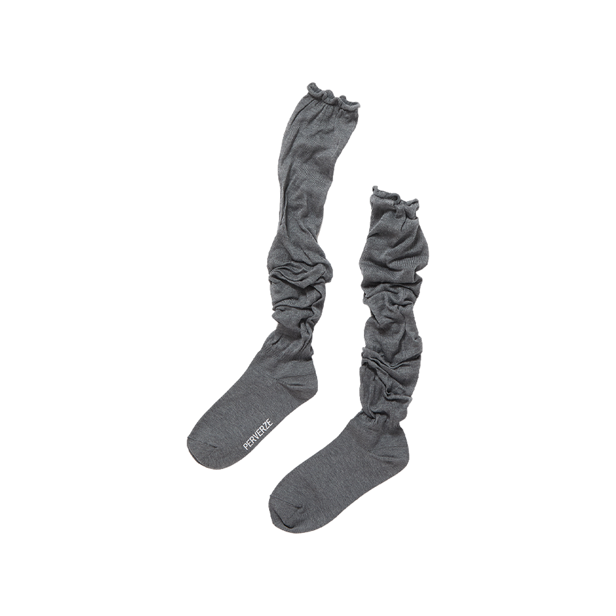퍼버즈 우먼 멜티드 스티치 삭스 그레이 - 26SS(Perverze Women Melted Stitches Sox Gray - 26SS)