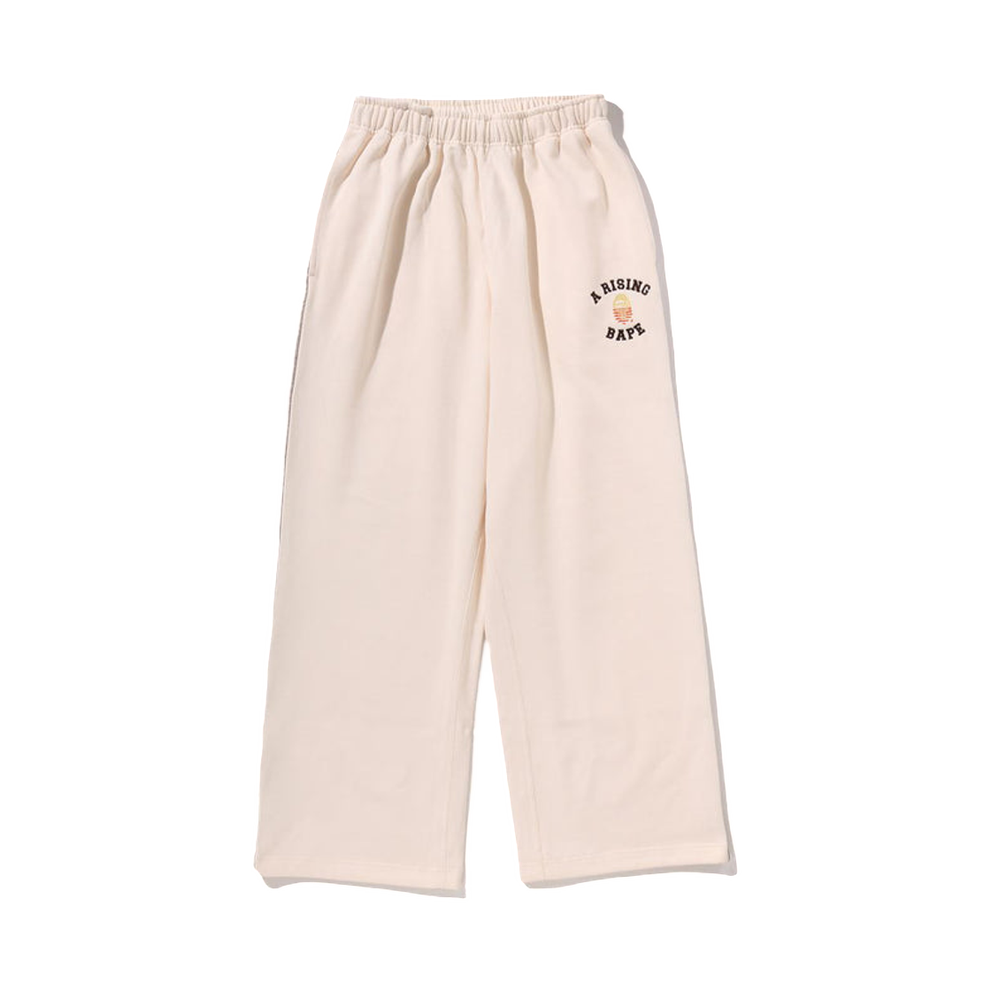 - BAPE A Rising Bape Relaxed Fit Sweatpants Ivory