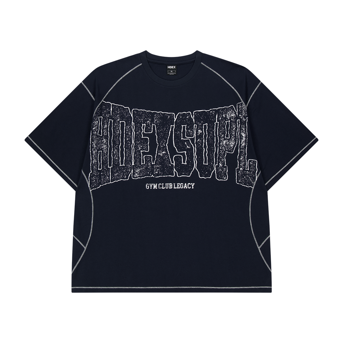 H3AM1MLTS120NV HDEX Mega Wide Short Sleeve Navy