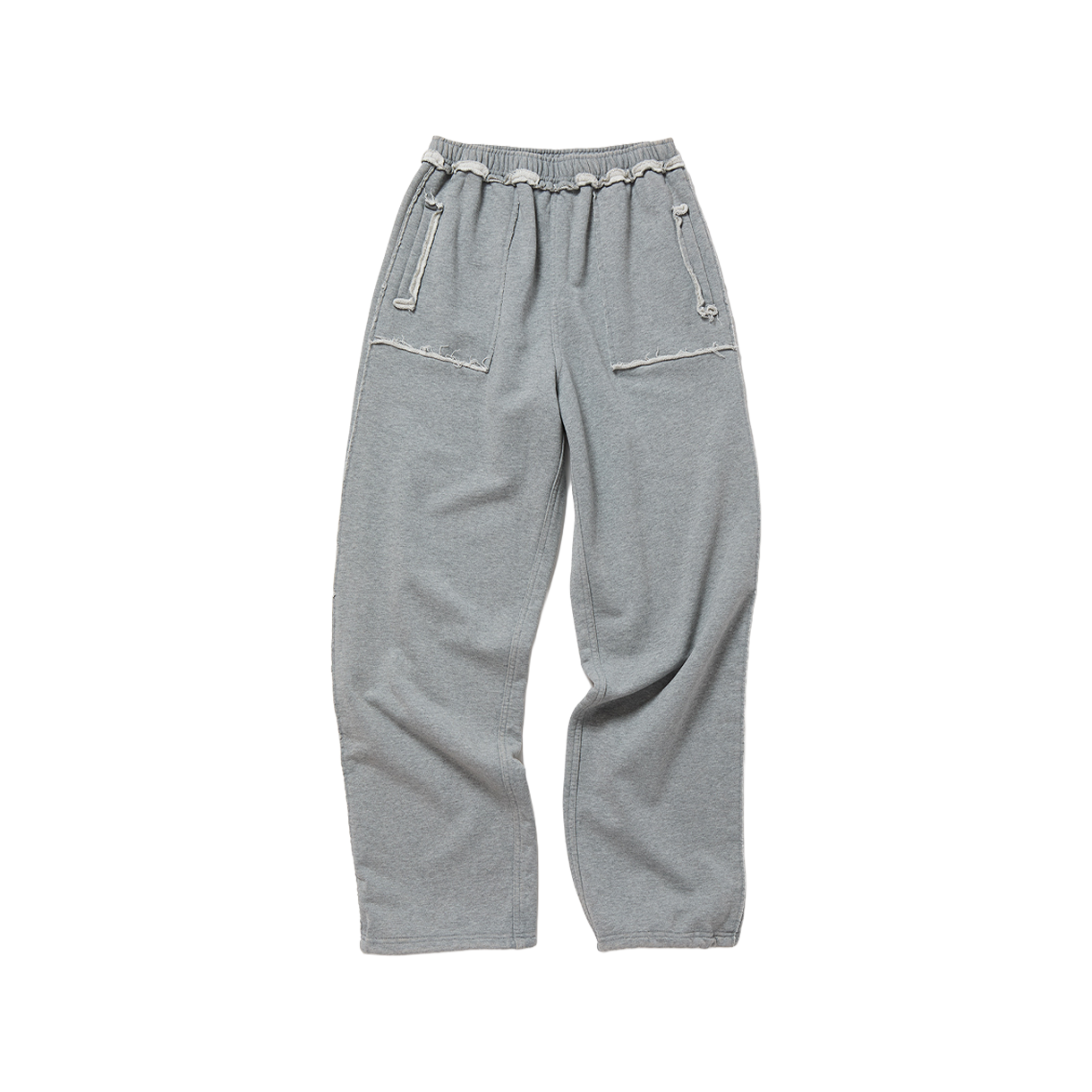 퍼버즈 우먼 프레이드 스웨트 팬츠 그레이 - 26SS(Perverze Women Frayed Sweat Pants Gray - 26SS)
