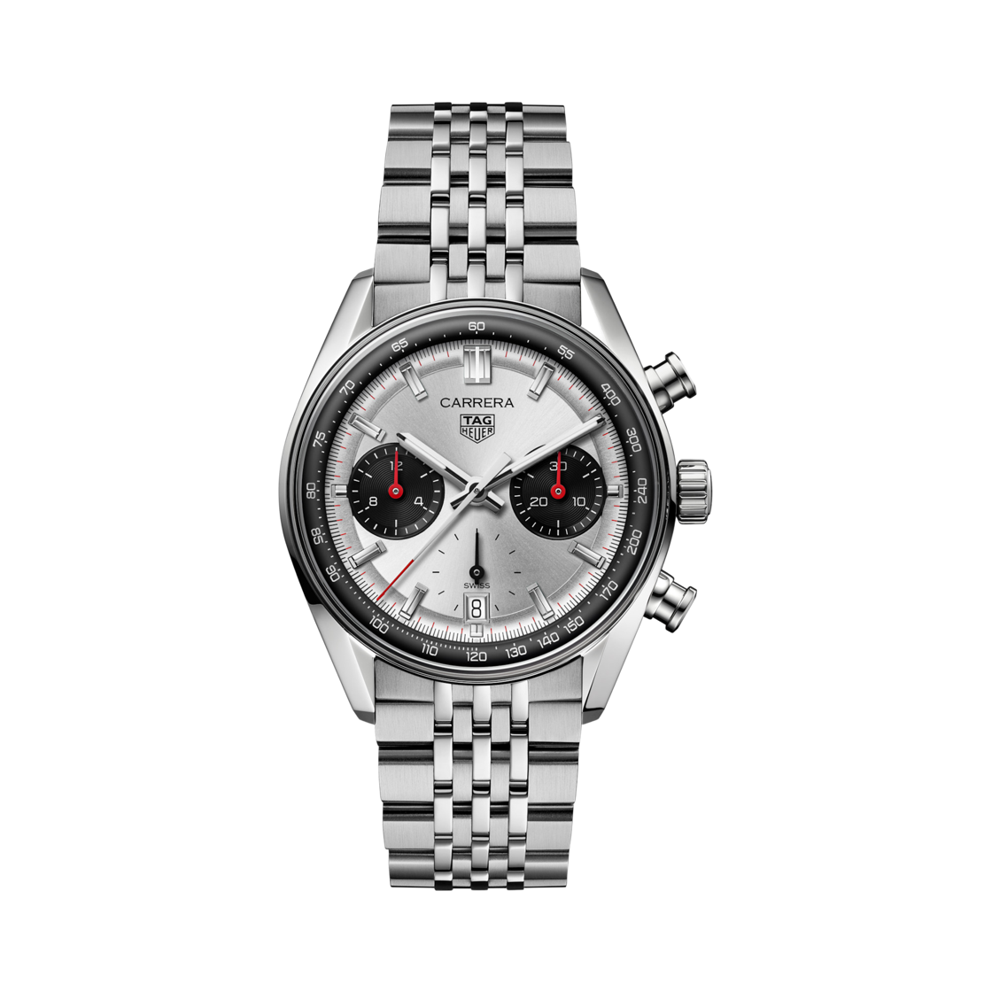 CBS2216-BA0048 TAG Heuer Carrera Chronograph Automatic 39mm Steel Silver
