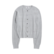 Riomeu Stella Button Knit Cardigan Gray