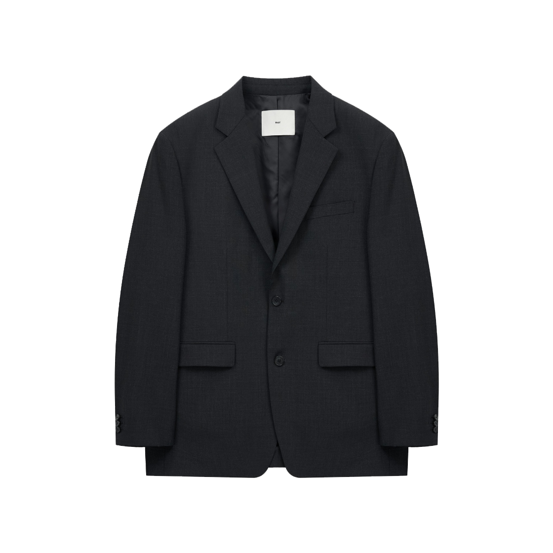 티엔지티 하이 울 블렌디드 컴포트 셋업 자켓 차콜(TNGT High Wool Blended Comfort Set-up Jacket Charcoal)