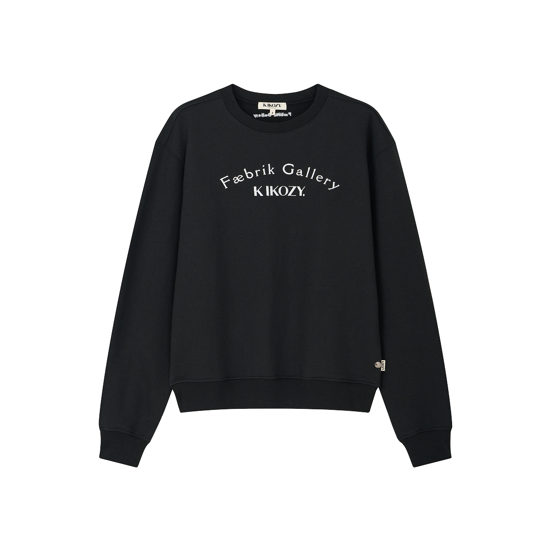 S31417 Kikozy Arch Big Logo Sweatshirt Black