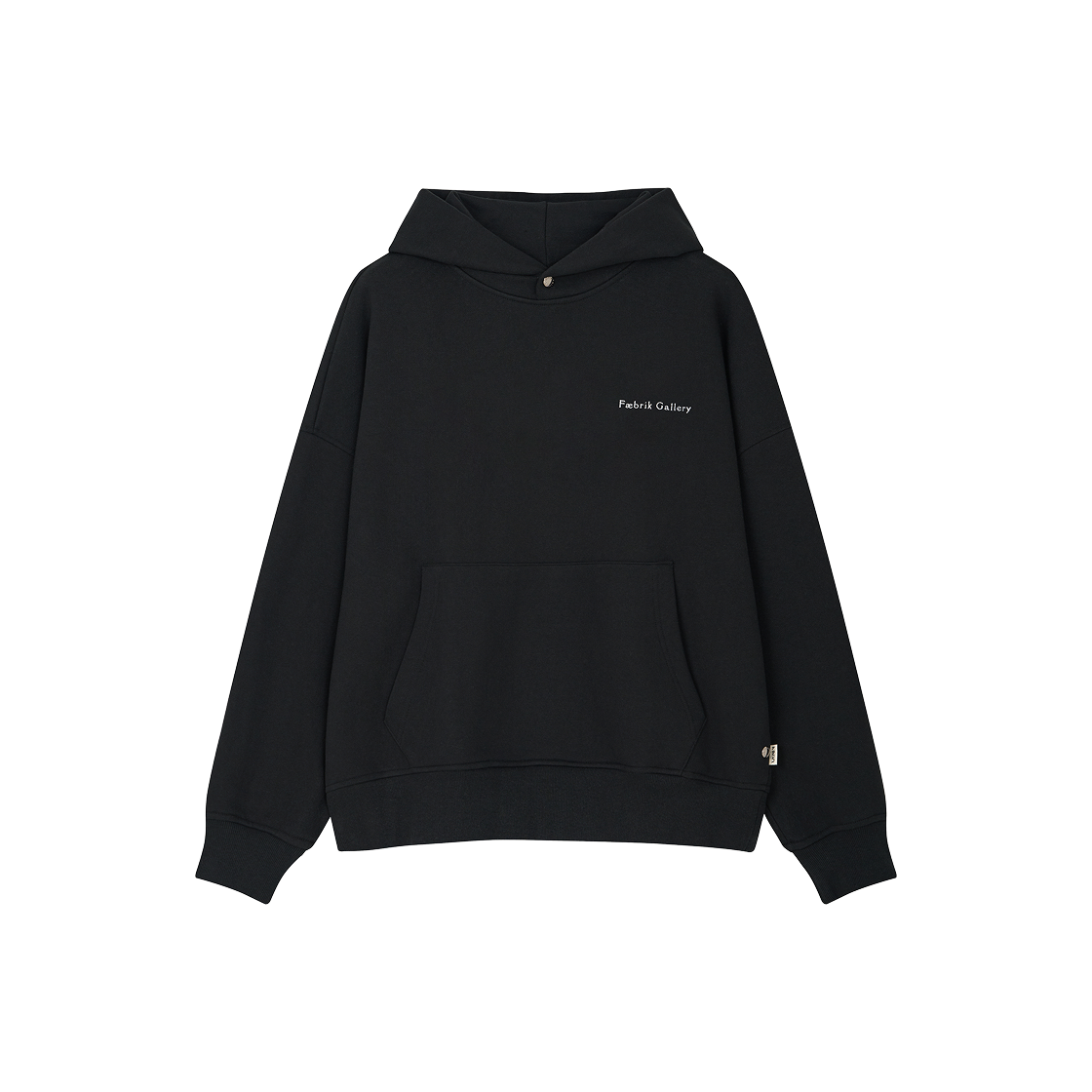 S31448 Kikozy Basic Logo Hoodie Black