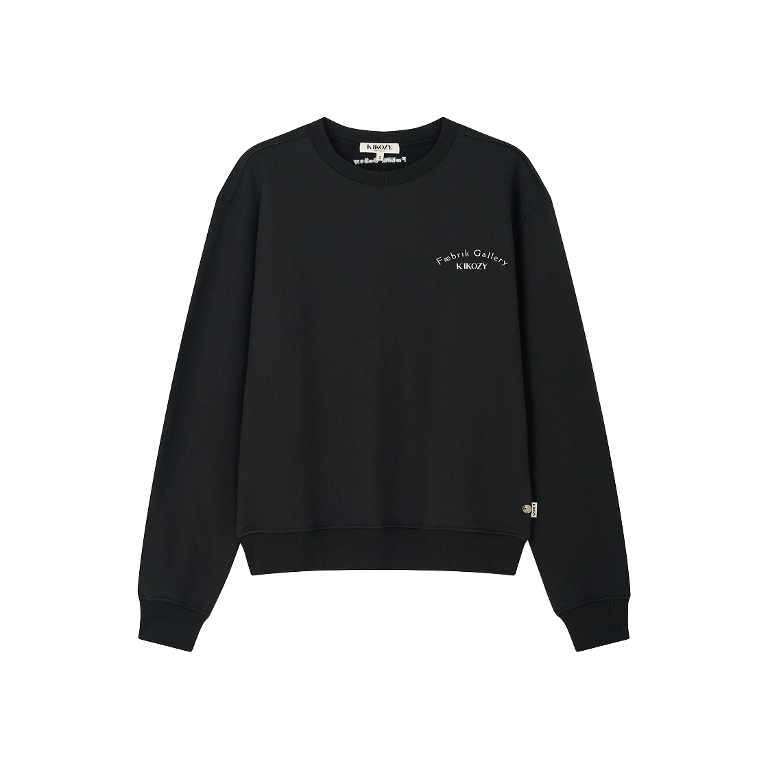 S31422 Kikozy Arch Small Logo Sweatshirt Black