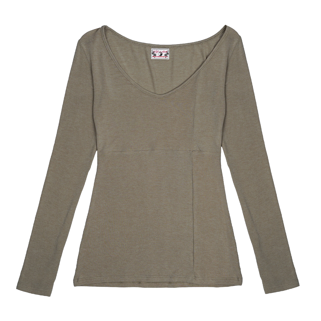 러프넥 크로스라인 슬림 탑 카키브라운(Roughneck Crossline Slim Top Khaki Brown)