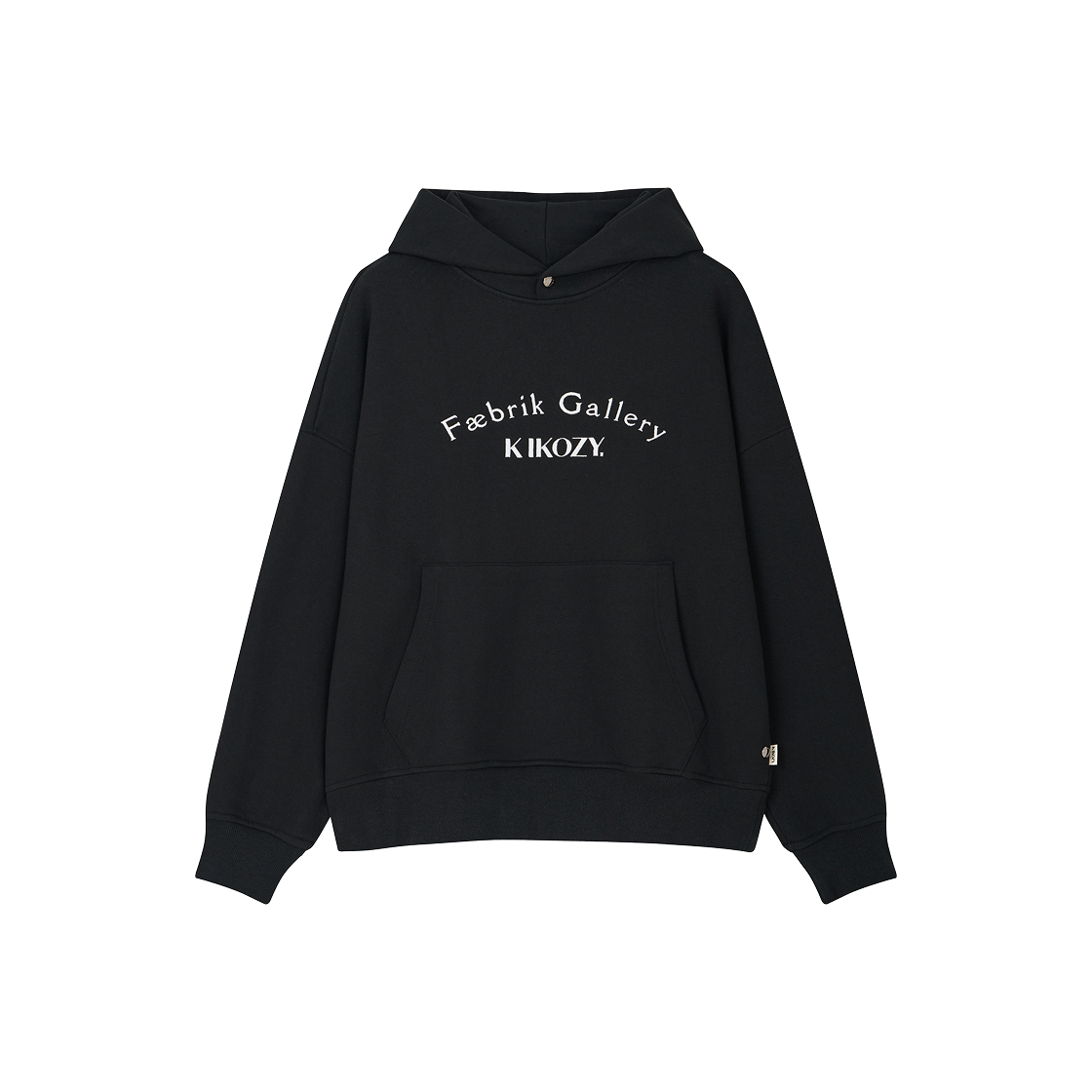 S31438 Kikozy Arch Big Logo Hoodie Black