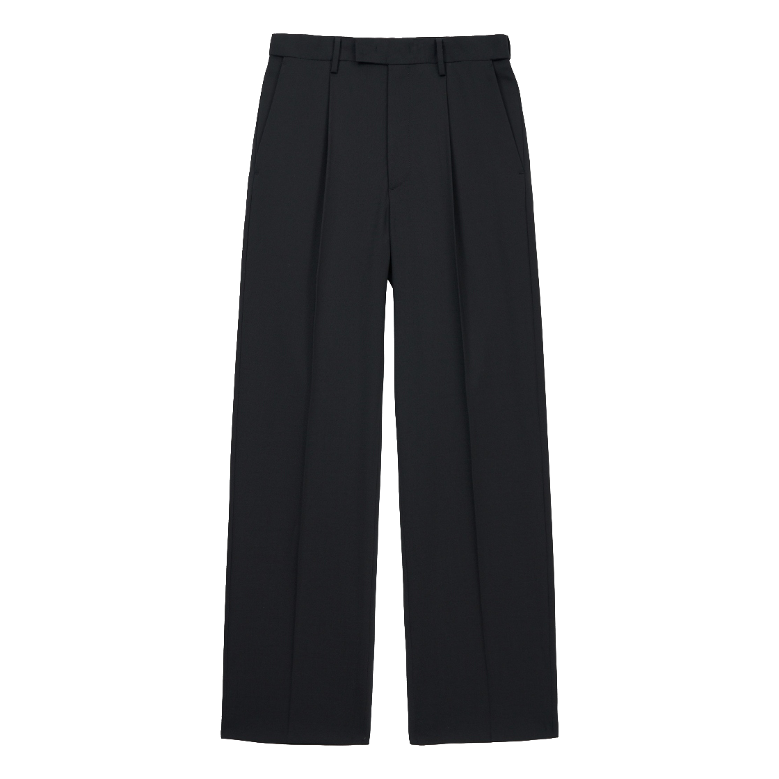 TNPA6E100BK TNGT High Wool Blended Comfort Set-up Pants Black
