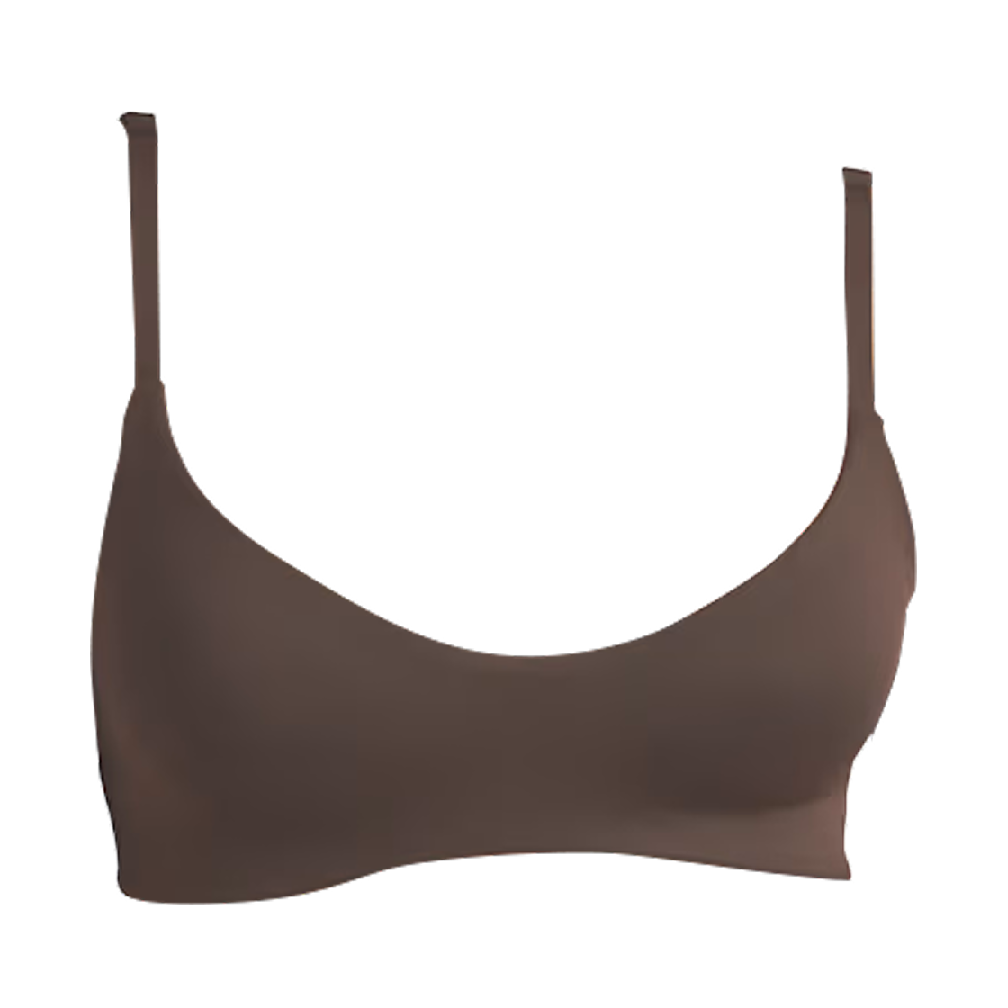 (W) 나이키스킴스 매트 마이크로 스쿱넥 브라 NSKM 다크 세피아((W) NikeSKIMS Matte Micro Scoop Neck Bra NSKM Dark Sepia)