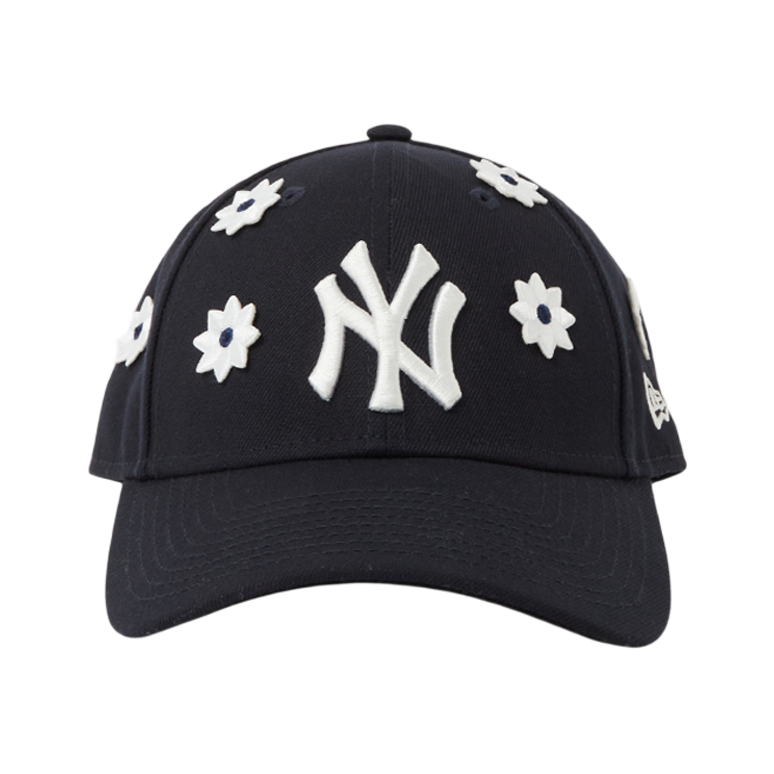 N-9forty-NV_NV NICK GEAR 3D Flower Cap Navy (Navy Badge)