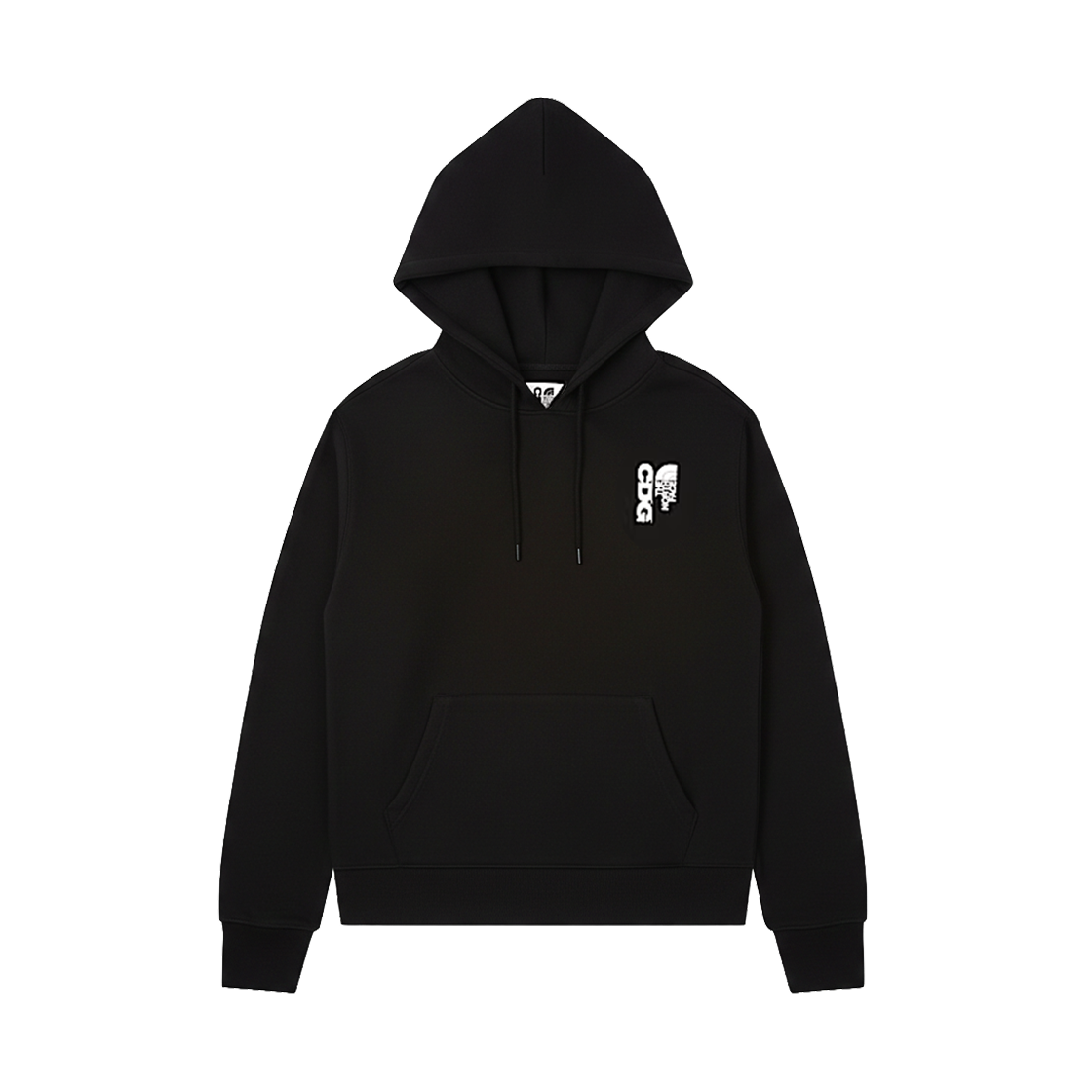 CDG x 노스페이스 후드 TNF 블랙(CDG x The North Face Hoodie TNF Black)