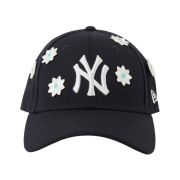 NICK GEAR 3D Flower Cap Navy (Tiffany Badge)