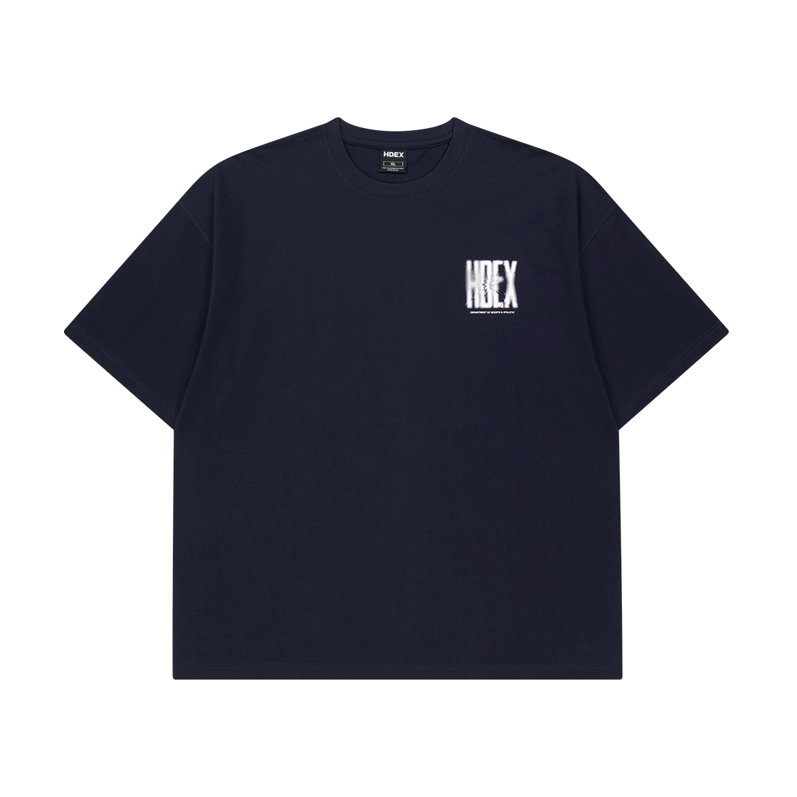 H3AM1MLTS370NV HDEX Crack Printed Short Sleeve Navy