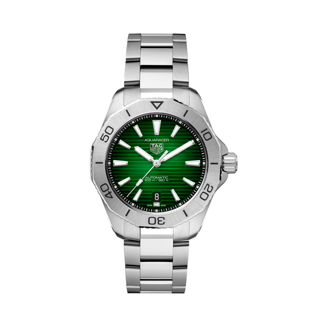 WBP2115-BA0627 TAG Heuer Aquaracer Professional 200 Date Automatic 40mm Steel Green