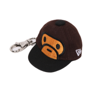 BAPE x New Era Milo Face New Era Cap Key Chain Brown