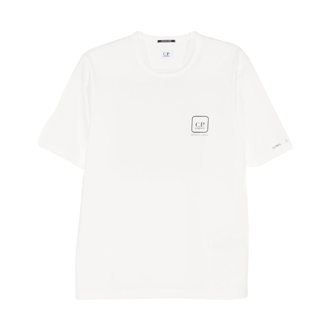 C.P. 컴퍼니 로고 숏슬리브 티셔츠 화이트 - 26SS(C.P. Company Logo Short Sleeve T-Shirt White - 26SS) - 2