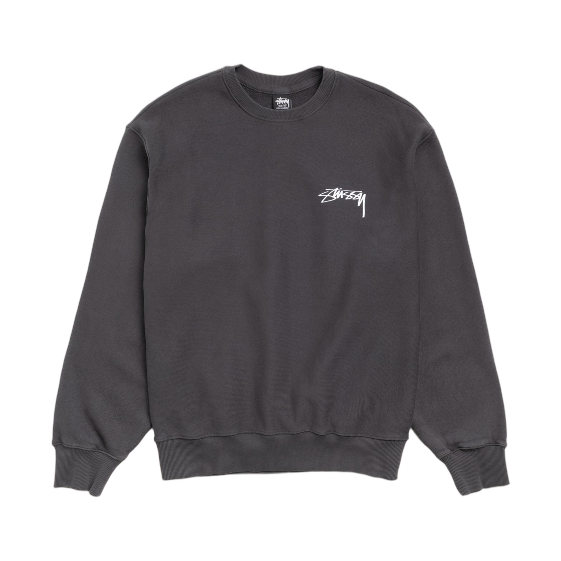 스투시 스케이트 스택 크루 페이디드 블랙(Stussy Skate Stack Crew Faded Black) - 2