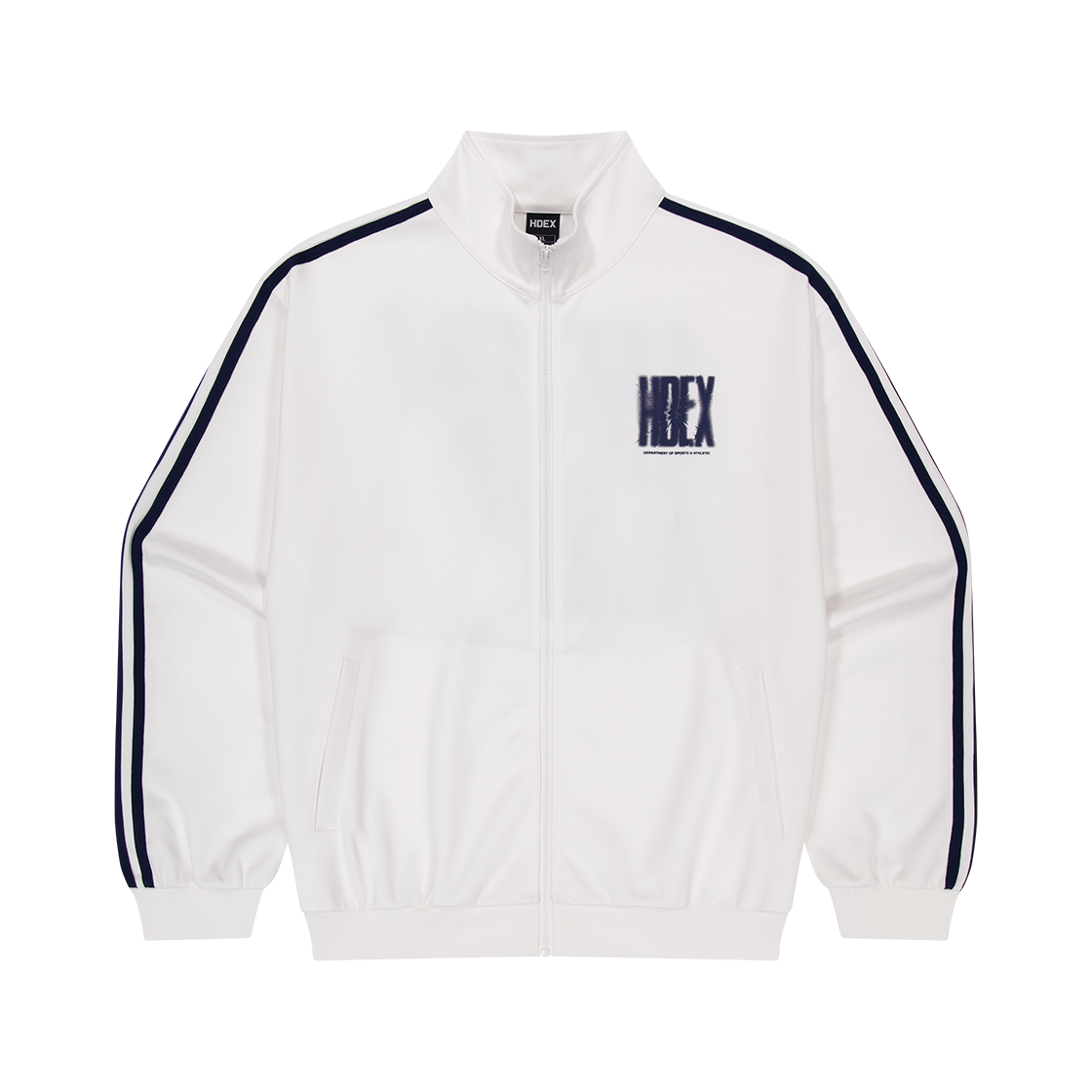 에이치덱스 크랙 프린티드 트랙 자켓 화이트(HDEX Crack Printed Track Jacket White)