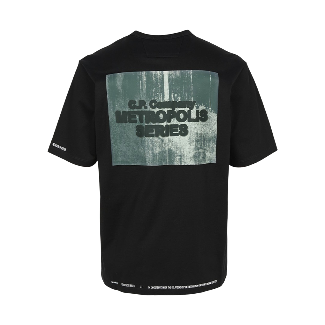 20CLTS057A006370W999 C.P. Company Logo Short Sleeve T-Shirt Black - 26SS
