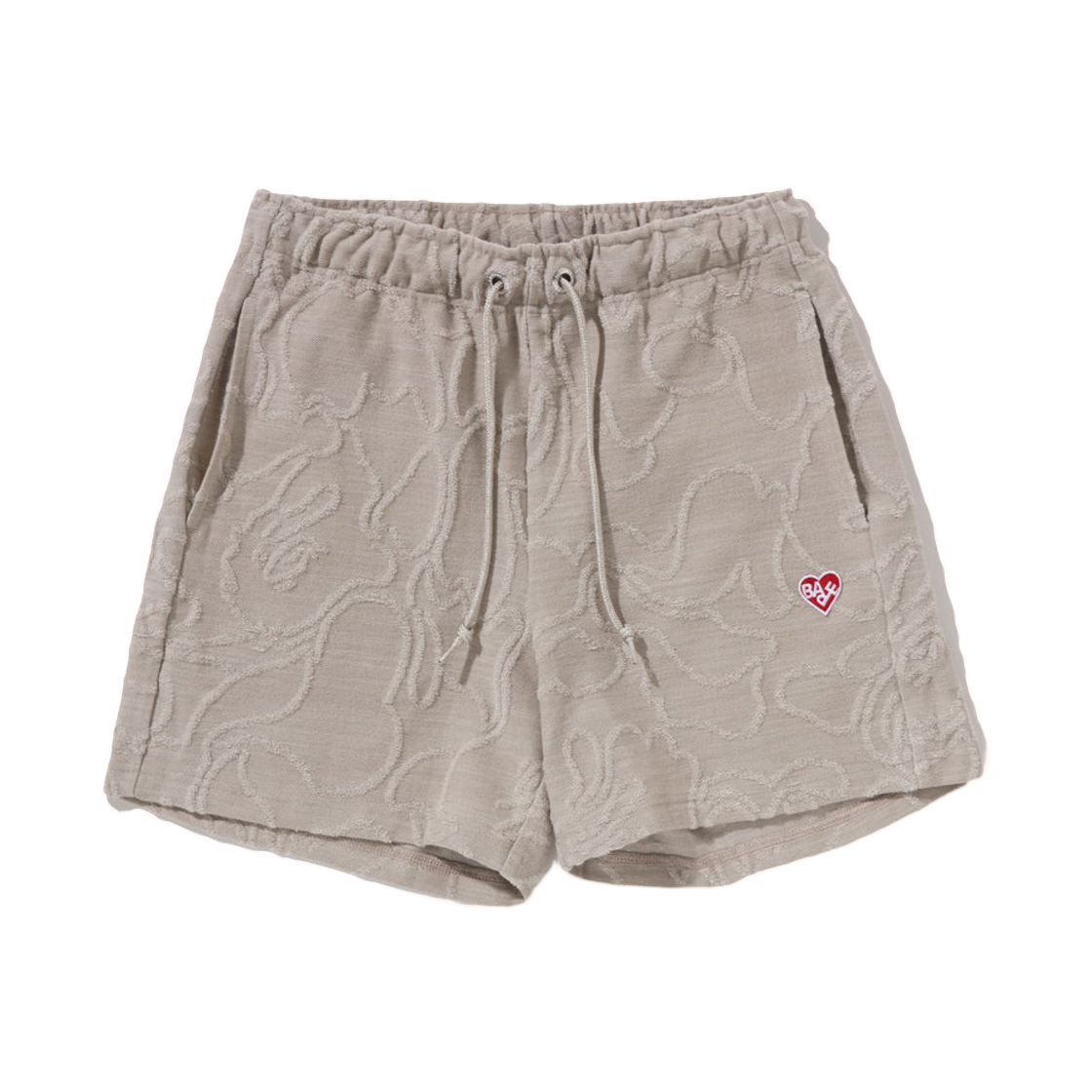 - (W) BAPE Neon Camo Jacquard Sweatshorts Gray