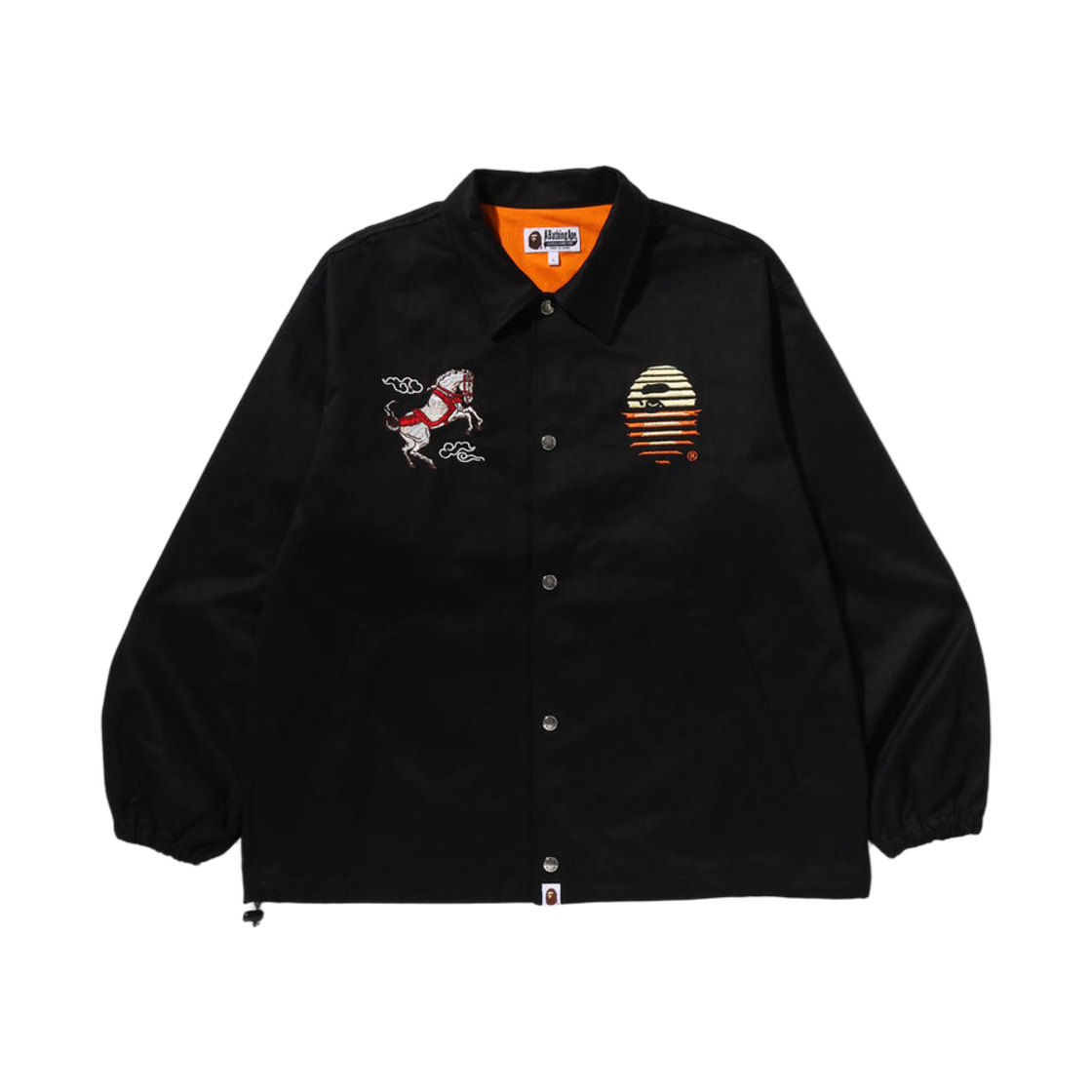 - BAPE A Rising Bape Souvenir Jacket Black