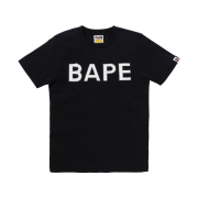 (W) BAPE Crystal Stone Bape Logo T-Shirt Black