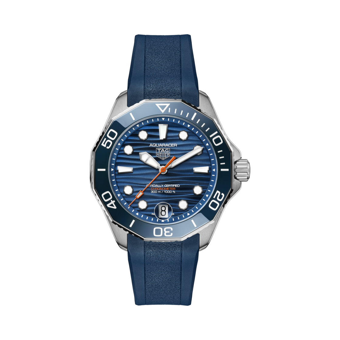 태그 호이어 아쿠아레이서 프로페셔널 300 데이트 오토매틱 42mm 러버 블루(TAG Heuer Aquaracer Professional 300 Date Automatic 42mm Rubber Blue) - 1