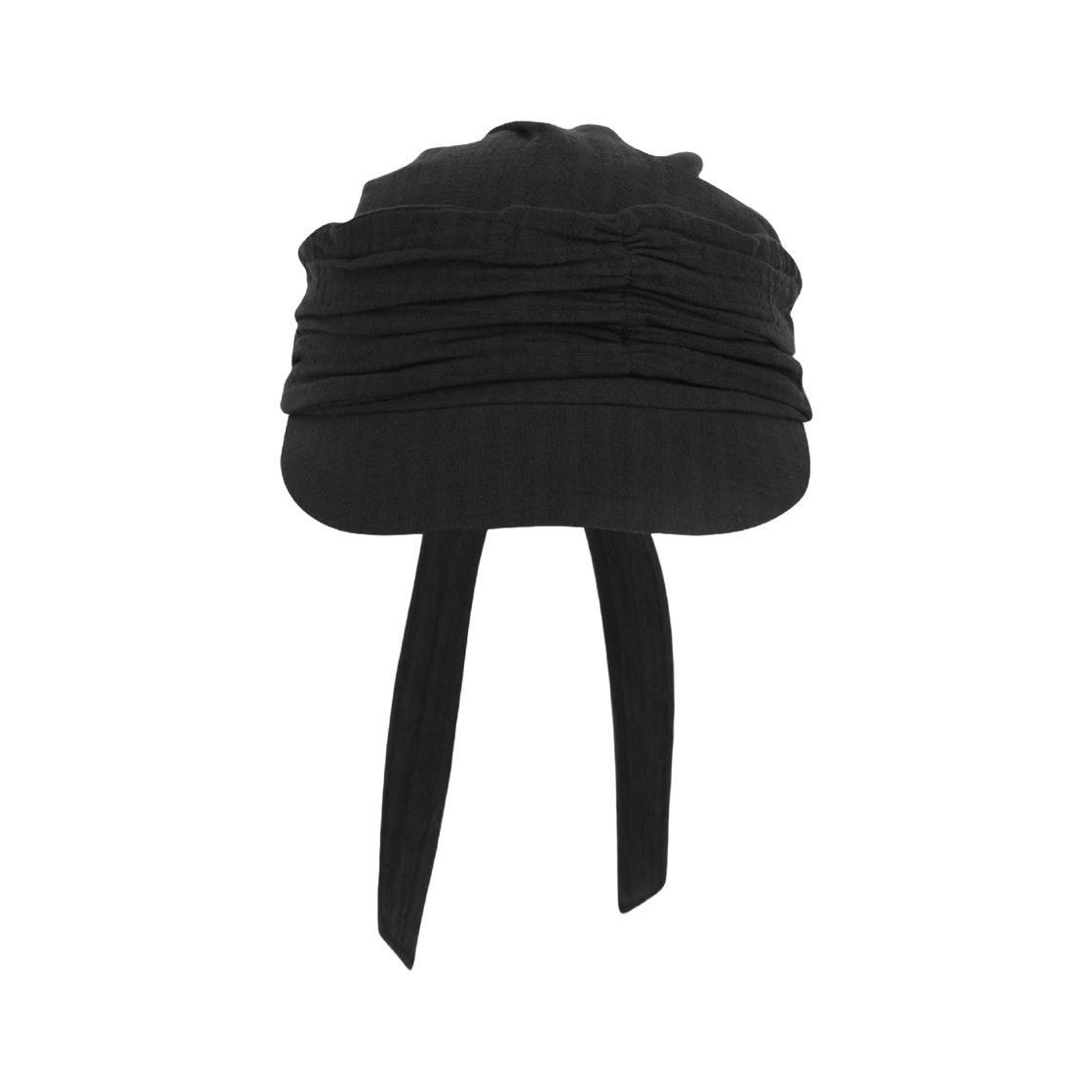 코이세이오 노트 셔링 캡 블랙(COYSEIO Knot Shirring Cap Black)