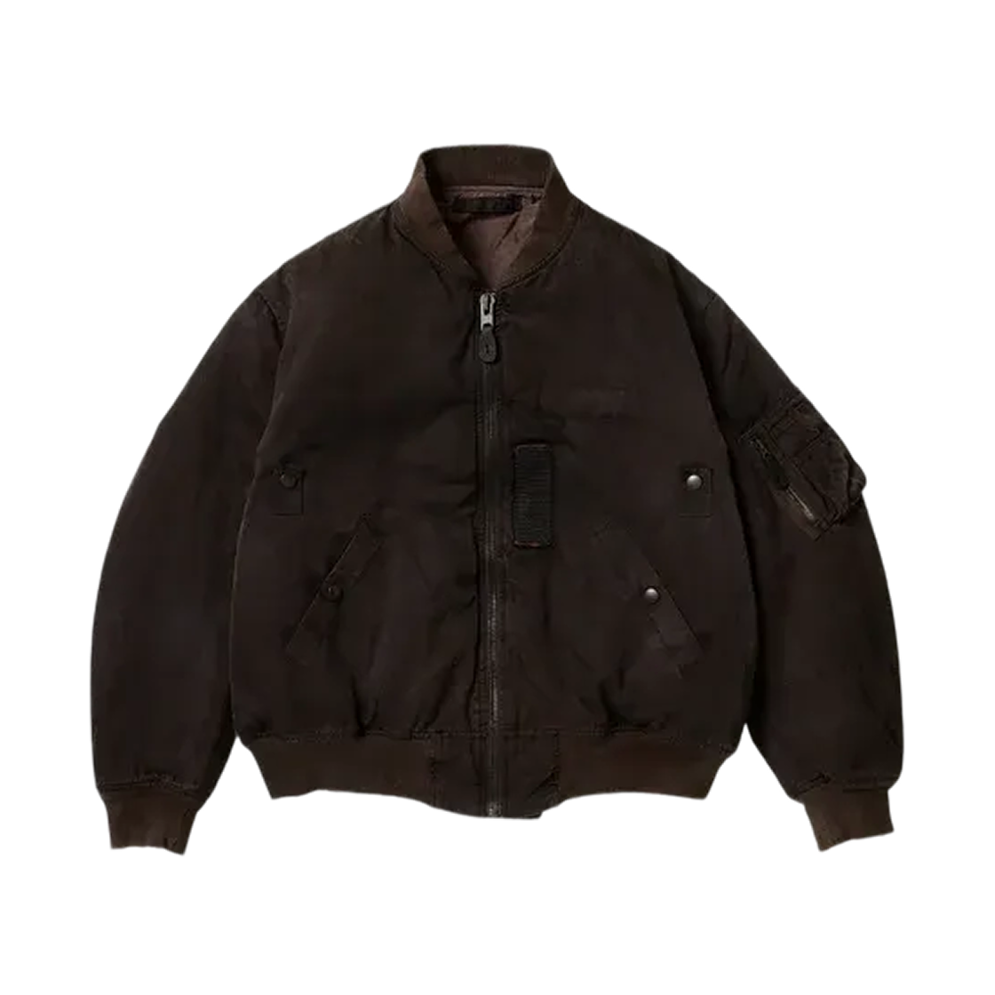 아프레쎄 빈티지 실크 라이트 B-15C 플라이트 자켓 브라운 - 26SS(A.Presse Vintage Silk Light B-15C Flight Jacket Brown - 26SS)