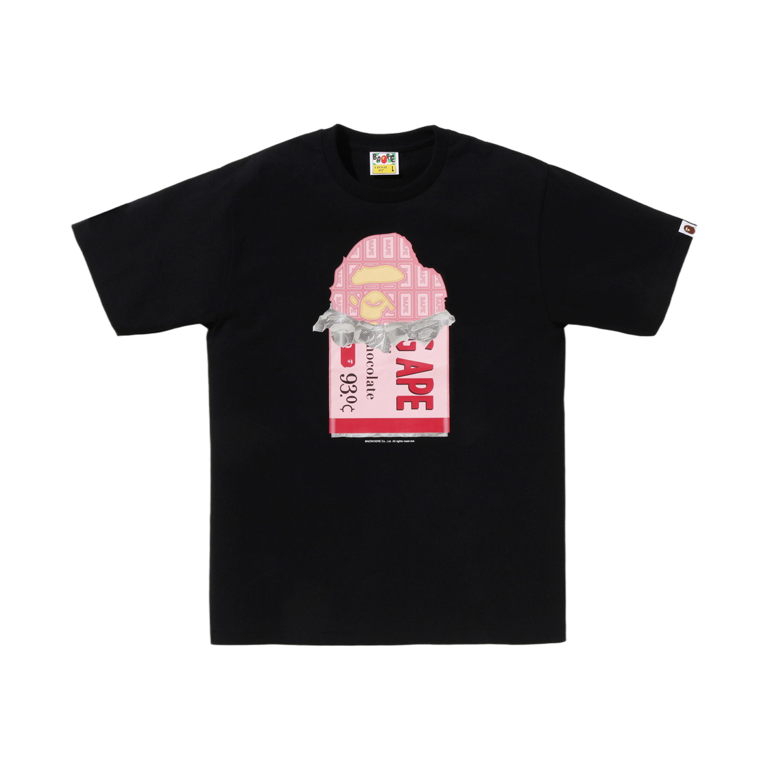 - BAPE Chocolate Bar Ape Head T-Shirt Black