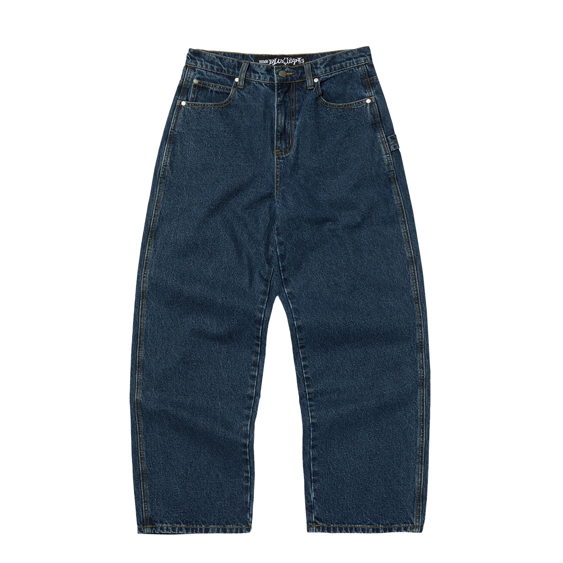스웨이드 배기 데님 다크 블루(Suade Baggy Denim Dark Blue)