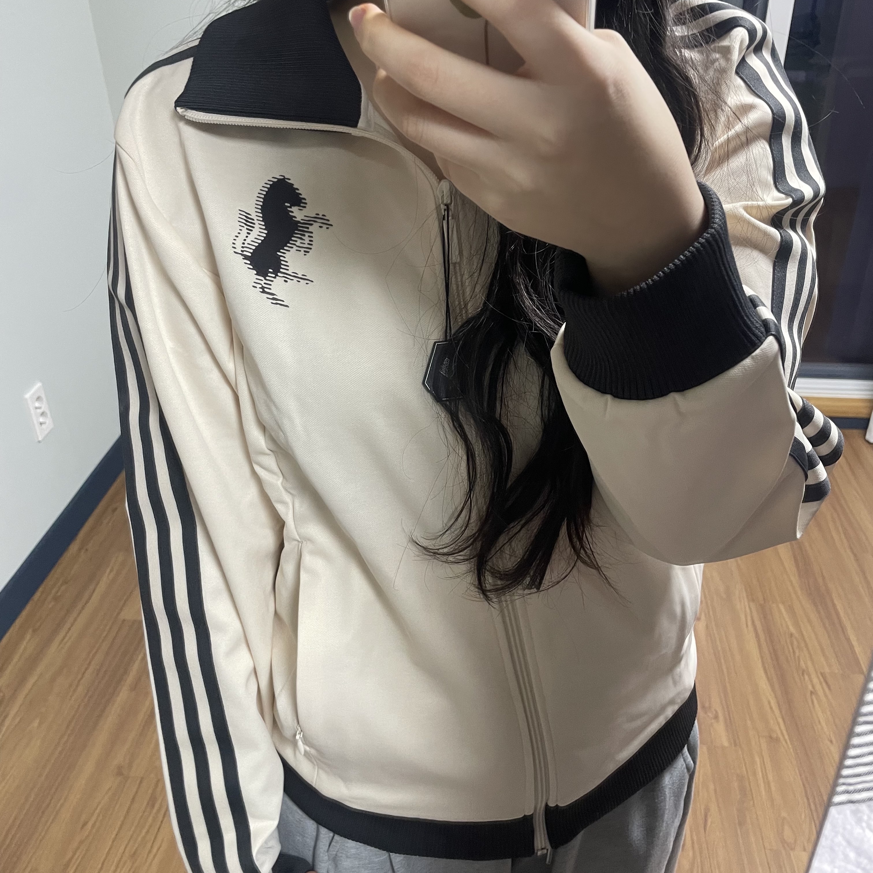 Adidas Juventus Originals Track Top Wonder White - KR Sizing 착용 스타일
