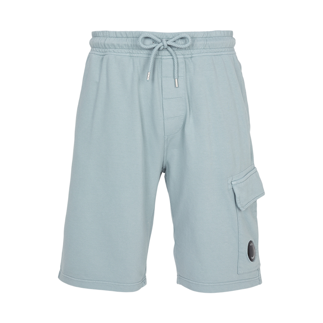 20CMSB704A002246G809 C.P. Company Light Fleece Lens Shorts Silver Blue - 26SS