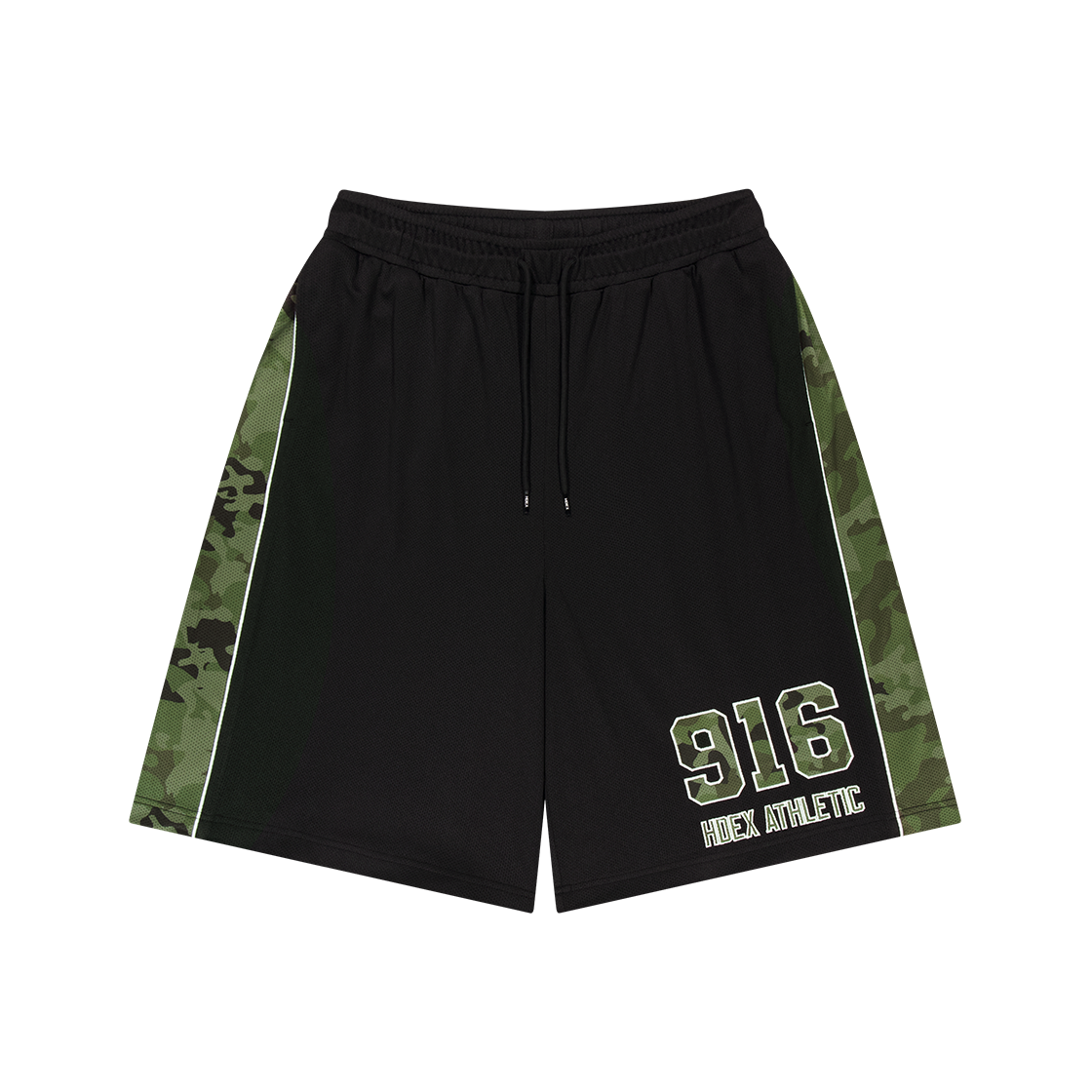 H3AM1MLHP060BK HDEX Camo Block Mesh Bermuda Shorts Black
