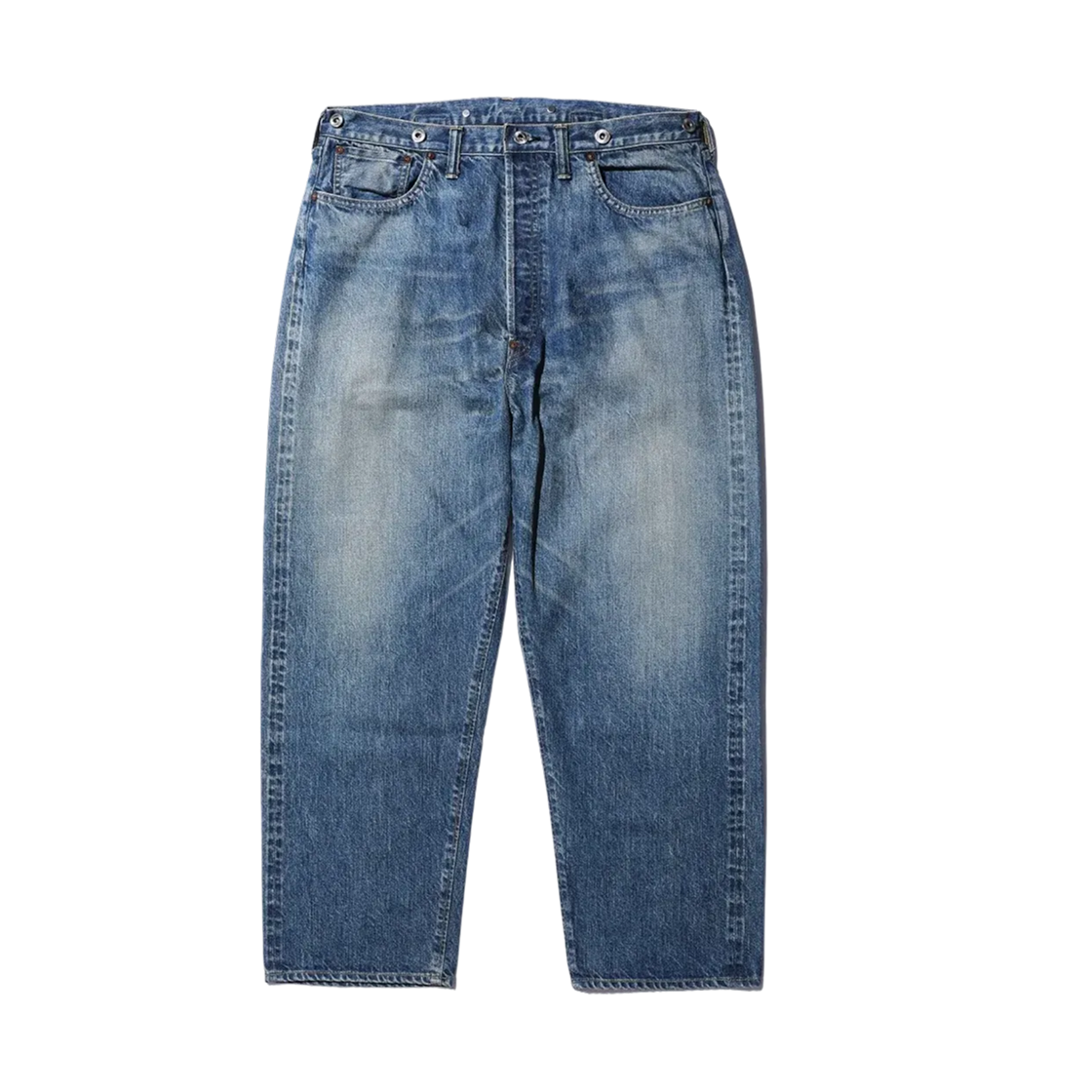 아프레쎄 No.22 워시드 와이드 데님 팬츠 인디고 - 26SS(A.Presse No.22 Washed Wide Denim Pants Indigo - 26SS)