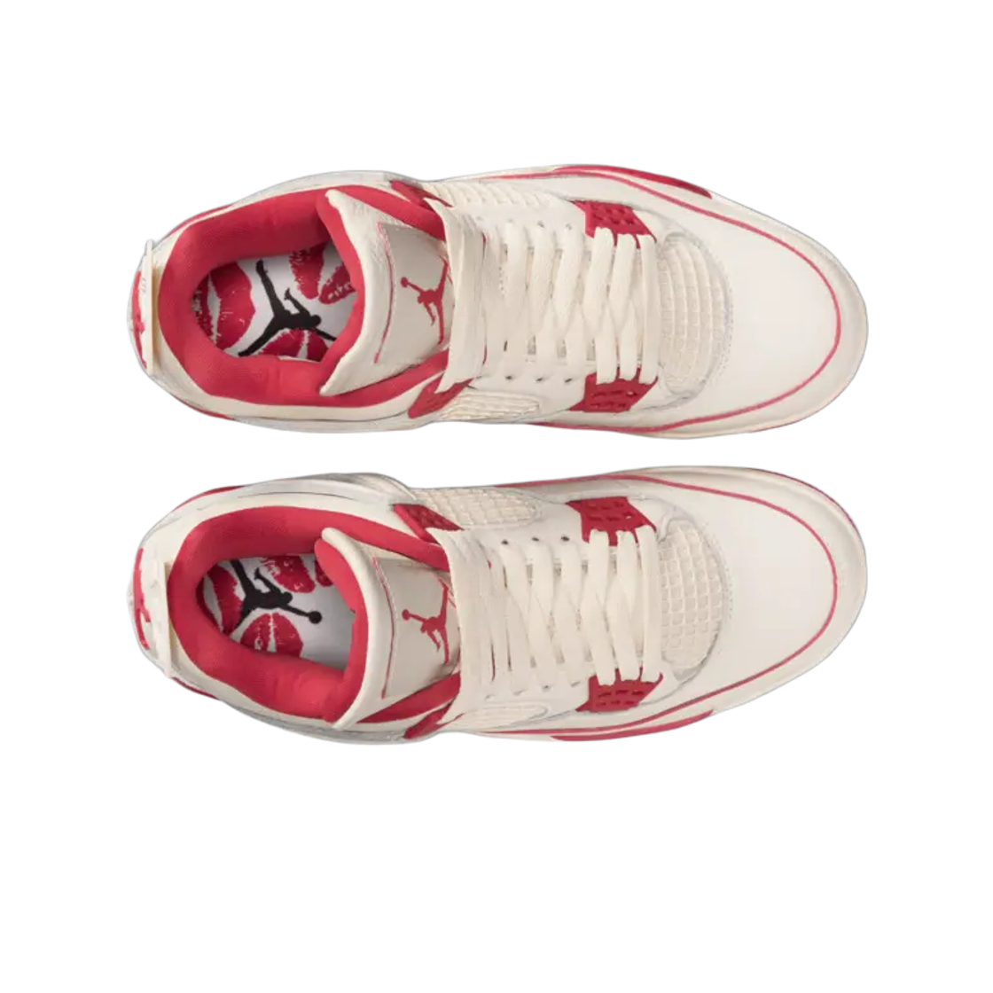 (W) 조던 4 레트로 발레타인 데이 페일 아이보리 시에라 레드((W) Jordan 4 Retro Valentine's Day Pale Ivory Sierra Red) - 2