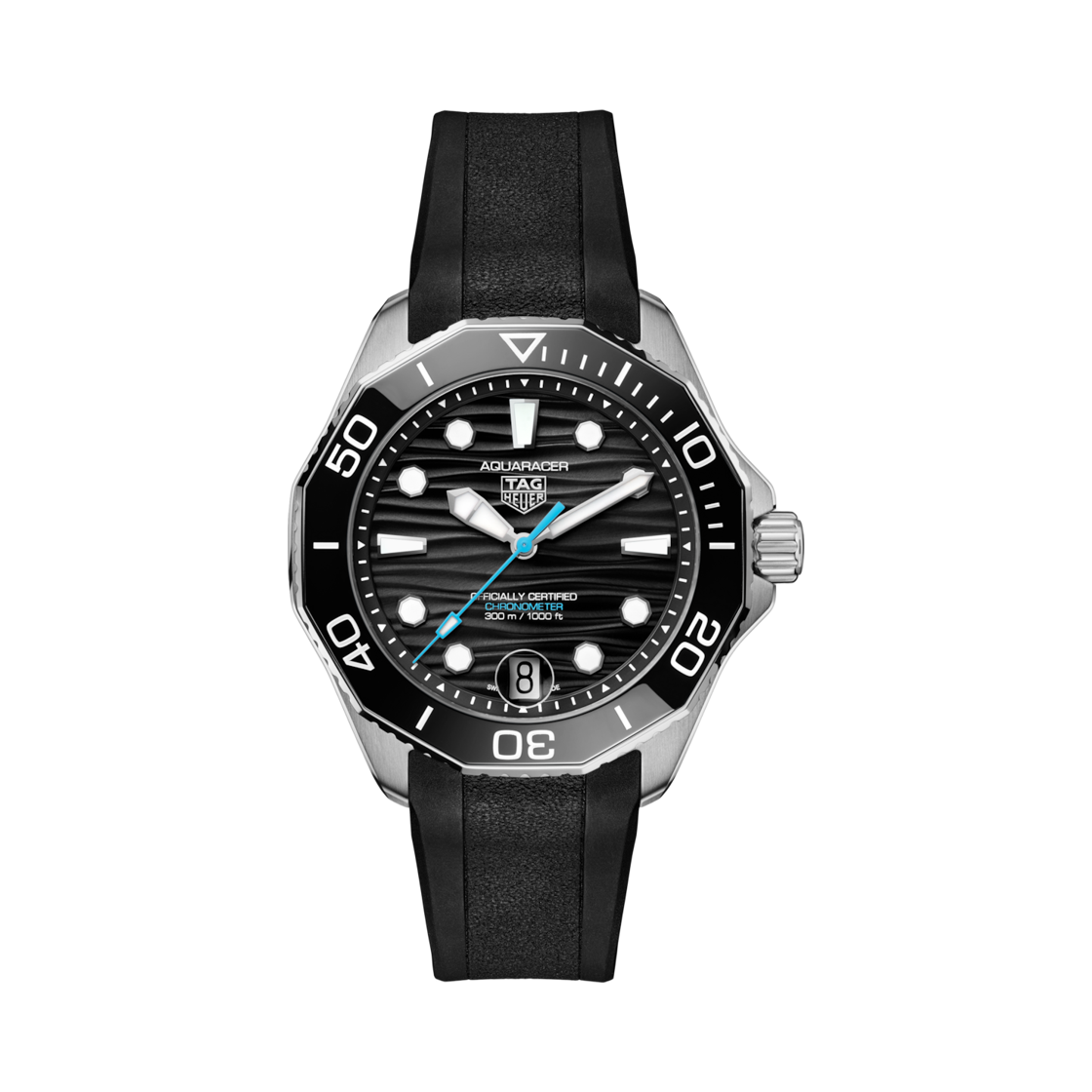 태그 호이어 아쿠아레이서 프로페셔널 300 데이트 오토매틱 42mm 러버 블랙(TAG Heuer Aquaracer Professional 300 Date Automatic 42mm Rubber Black)