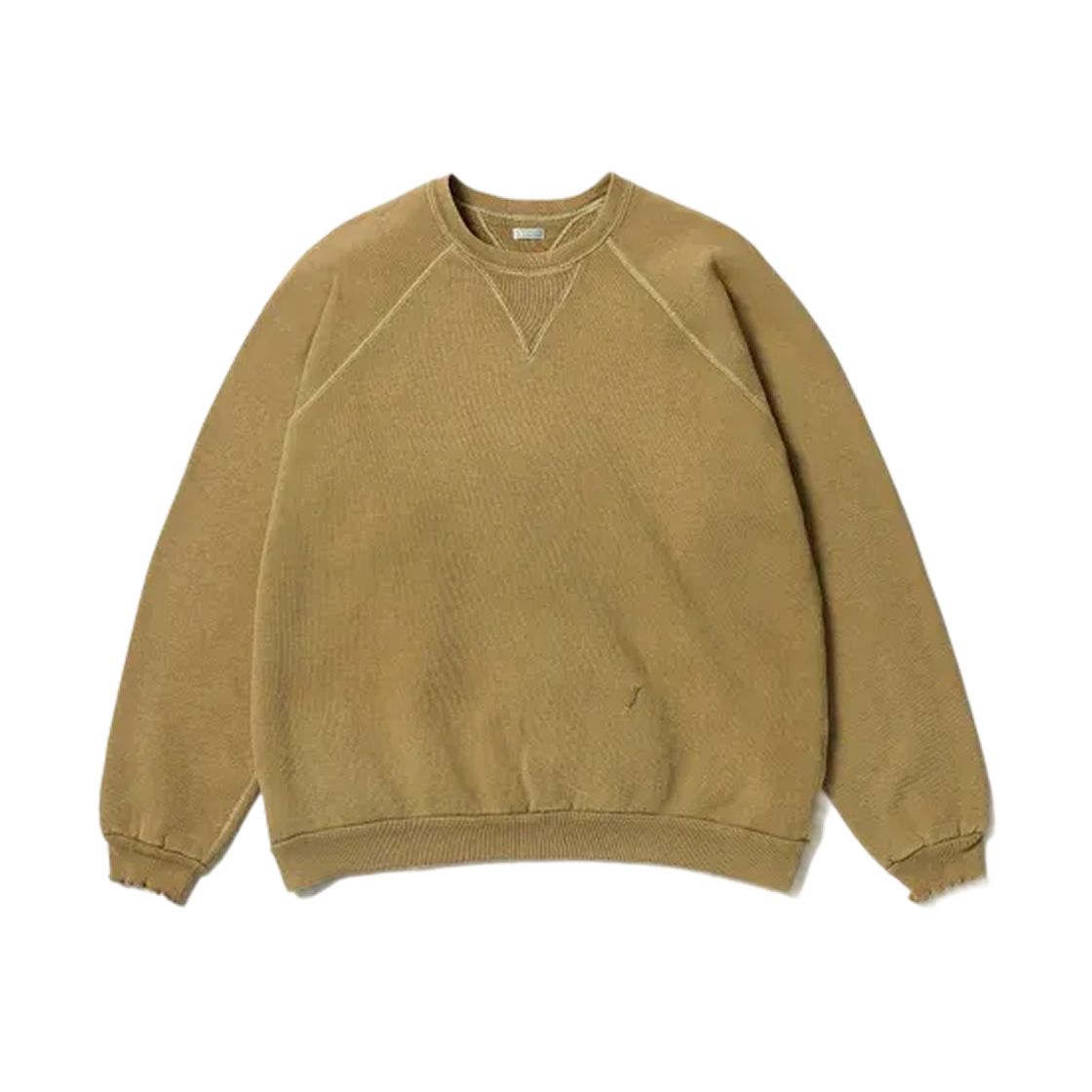 아프레쎄 빈티지 더블 V 스웨트셔츠 골드 - 26SS(A.Presse Vintage Double V Sweatshirt Gold - 26SS)