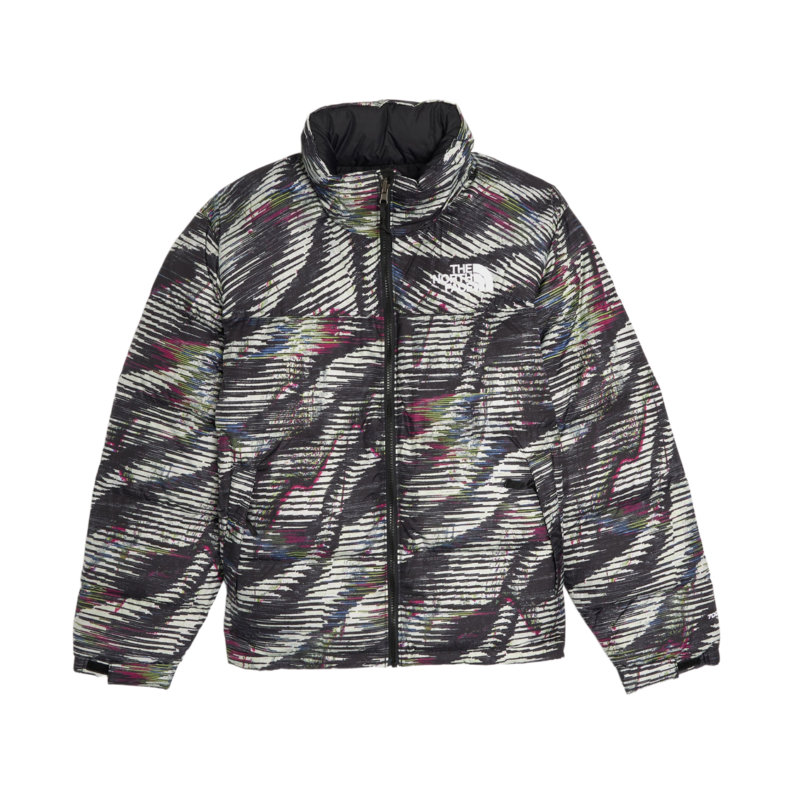 노스페이스 1996 레트로 눕시 다운 자켓 블랙 베타 플래쉬 프린트(The North Face 1996 Retro Nuptse Down Jacket Black Beta Flash Print) - 1